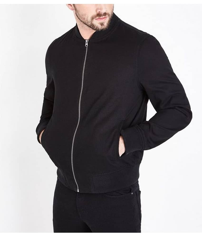 Leotude Black Casual Jacket - Jackets & Coats | Buy online on ZillyBuy