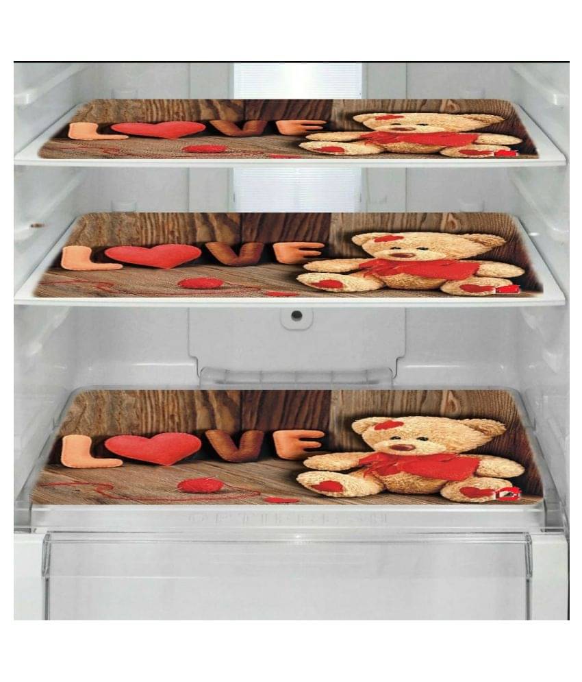     			Revexo Set of 3 PVC Multi Fridge Mats