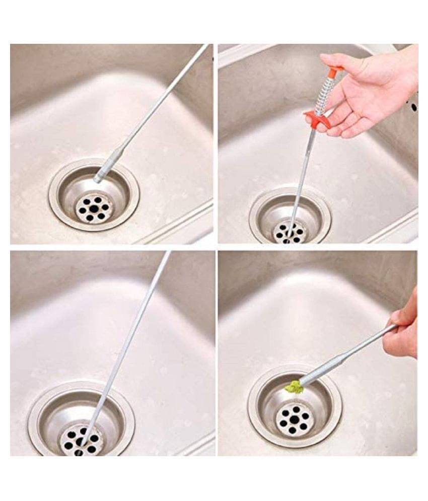     			EIGHTEEN ENTERPRISE Sink Overflow Drain Cleaning Drain Clog Water Pipe Sink Cleaner Snake Unblocked Kitchen Bath Rod Hair Remover
