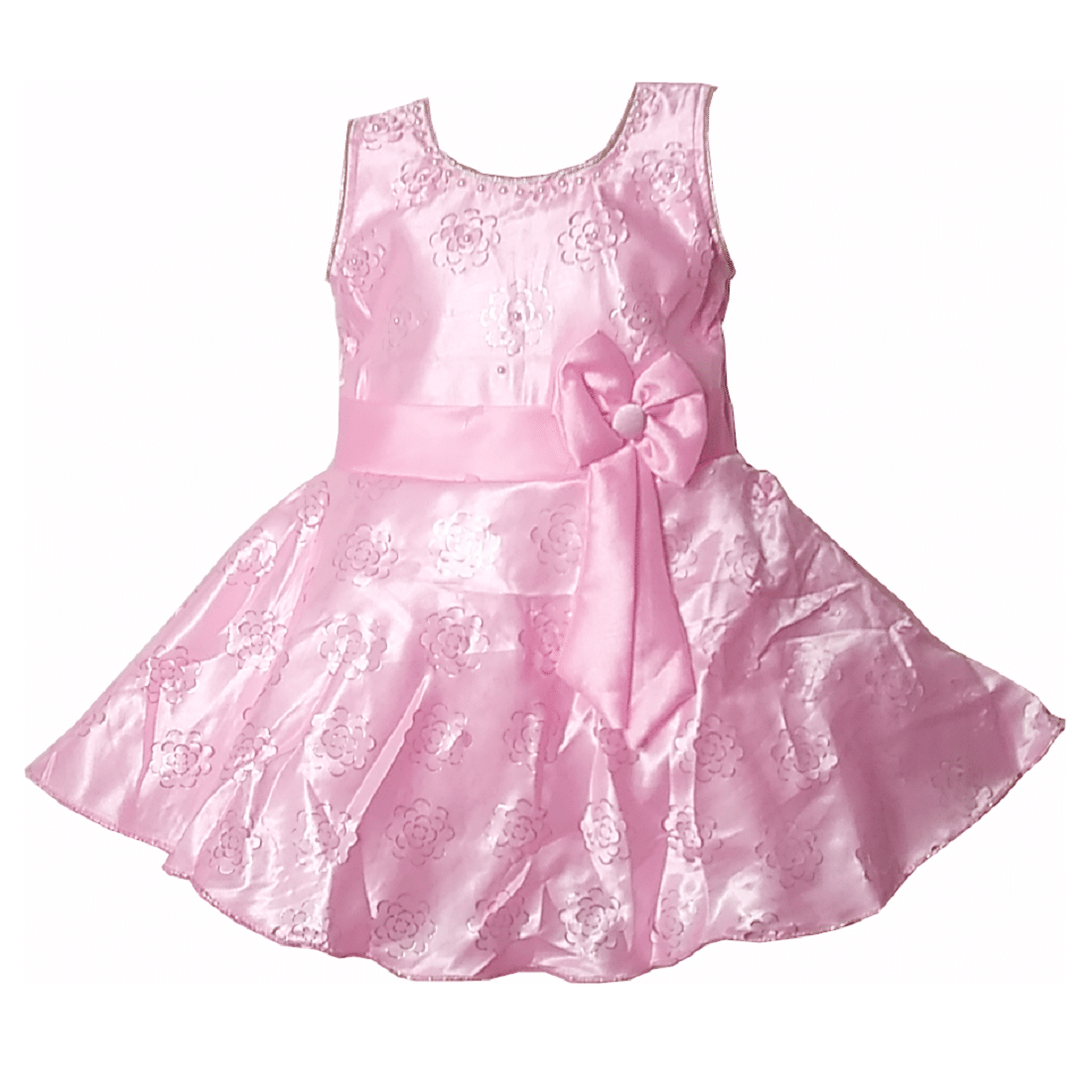     			harshvardhanmart Baby Girls Satin Frocks ( Pink )
