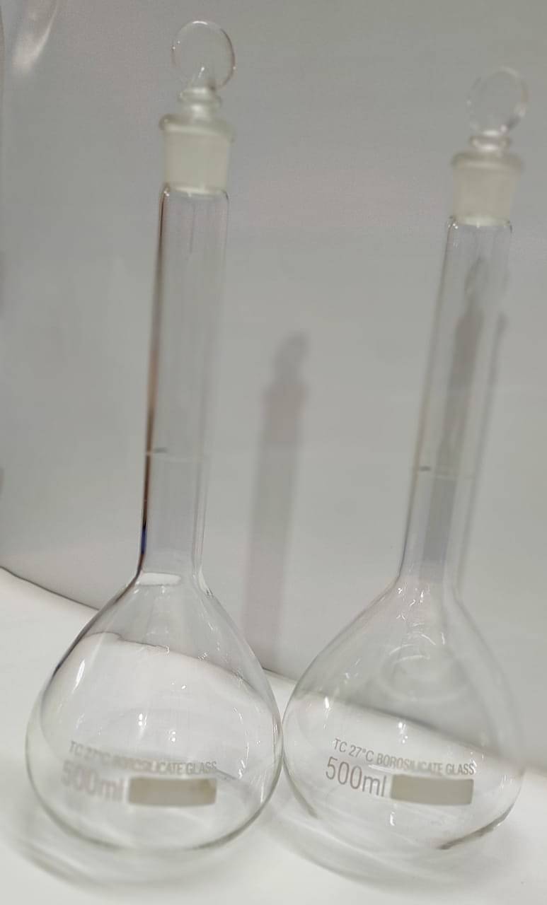     			LABOGENS BOROSILICATE GLASS VOLUMETRIC FLASK   500ML (PACK OF 2 PCS)
