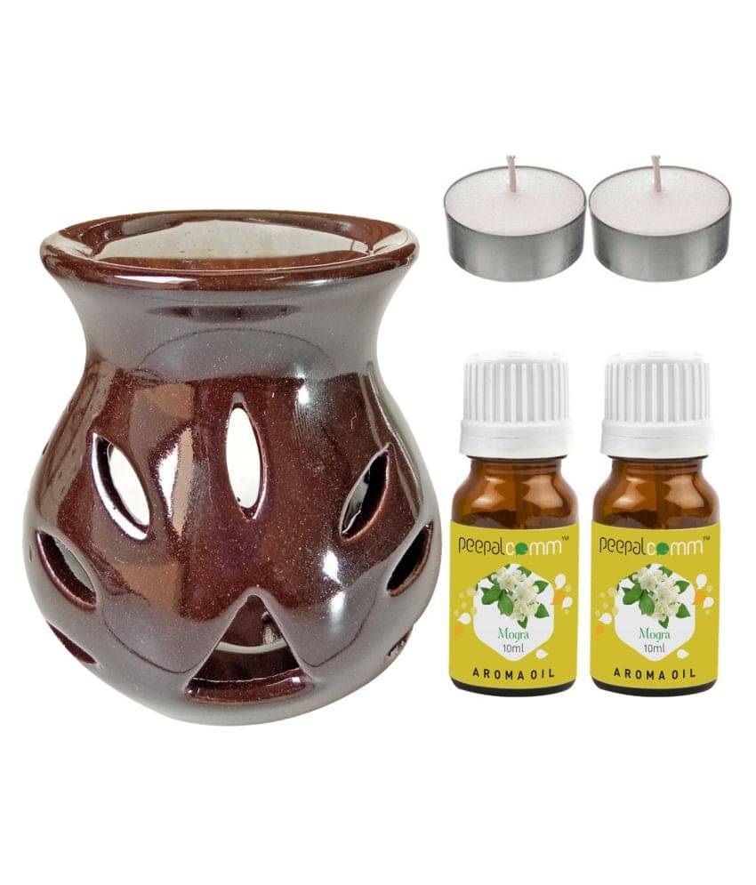     			Peepalcomm Ceramic Aroma Oils & Diffusers Set - Pack of 5
