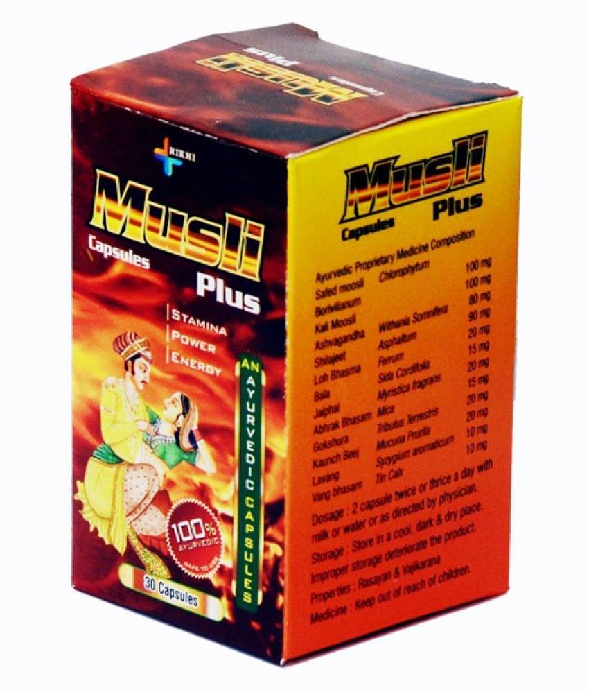     			Rikhi Musli Plus Ayurvedic Capsule 30 no.s Pack Of 1