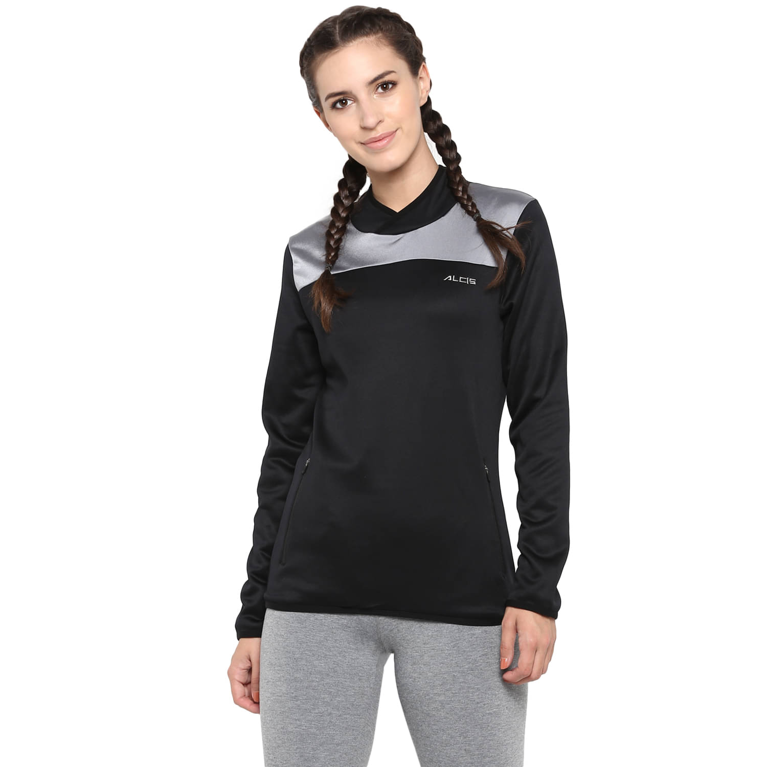     			Alcis - Black Polyester Women's Sweatshirt