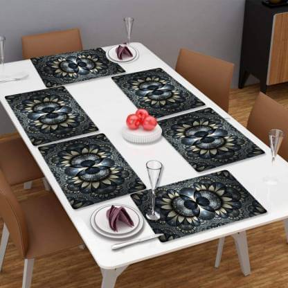     			Set of 6 PVC Table Mats