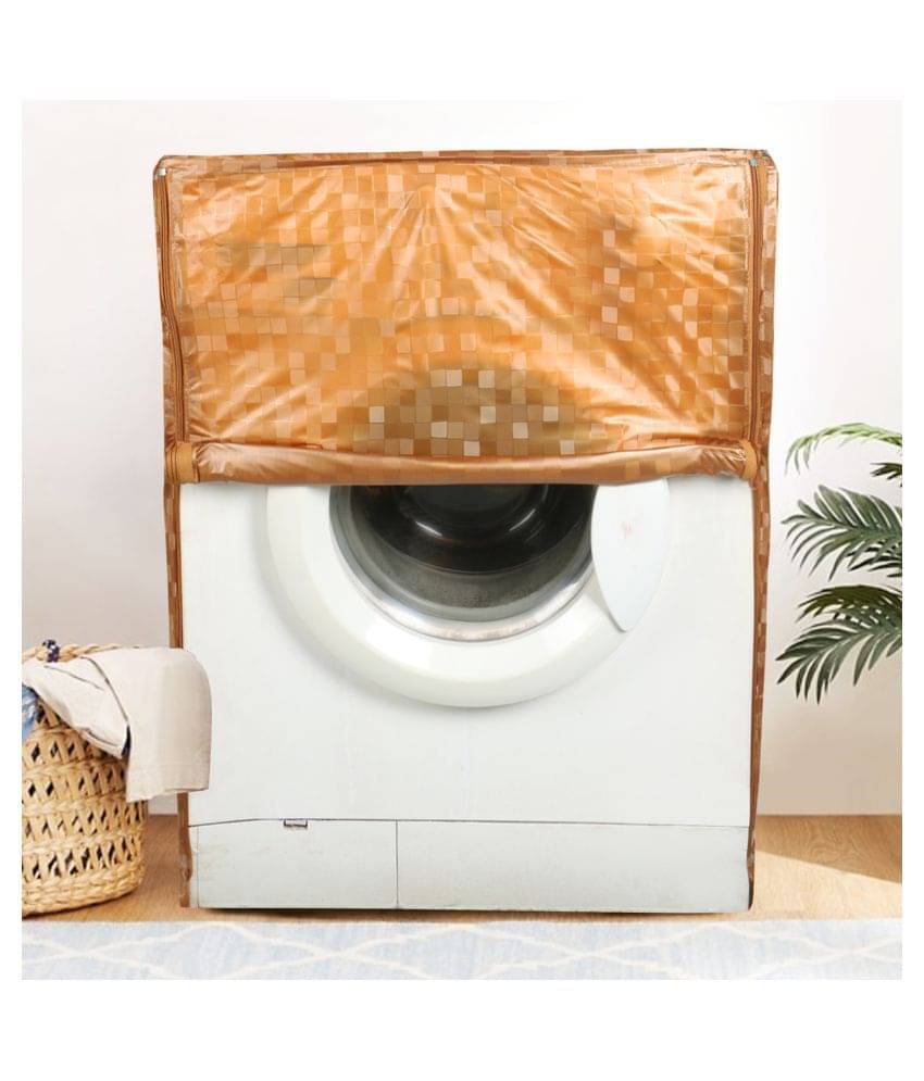 E-Retailer Single PVC Orange Washing Machine Cover for Universal 7 kg Front Load E-Retailer Single PVC Orange Washing Machine Cover for Universal 7 kg Front Load