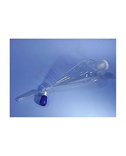 LABOGENS BOROSILICATE GLASS SEPARATING FUNNEL PEAR SHAPE WITH TEFLON & INTER CHANGEABLE STOPPER 250ML LABOGENS BOROSILICATE GLASS SEPARATING FUNNEL PEAR SHAPE WITH TEFLON & INTER CHANGEABLE STOPPER 250ML