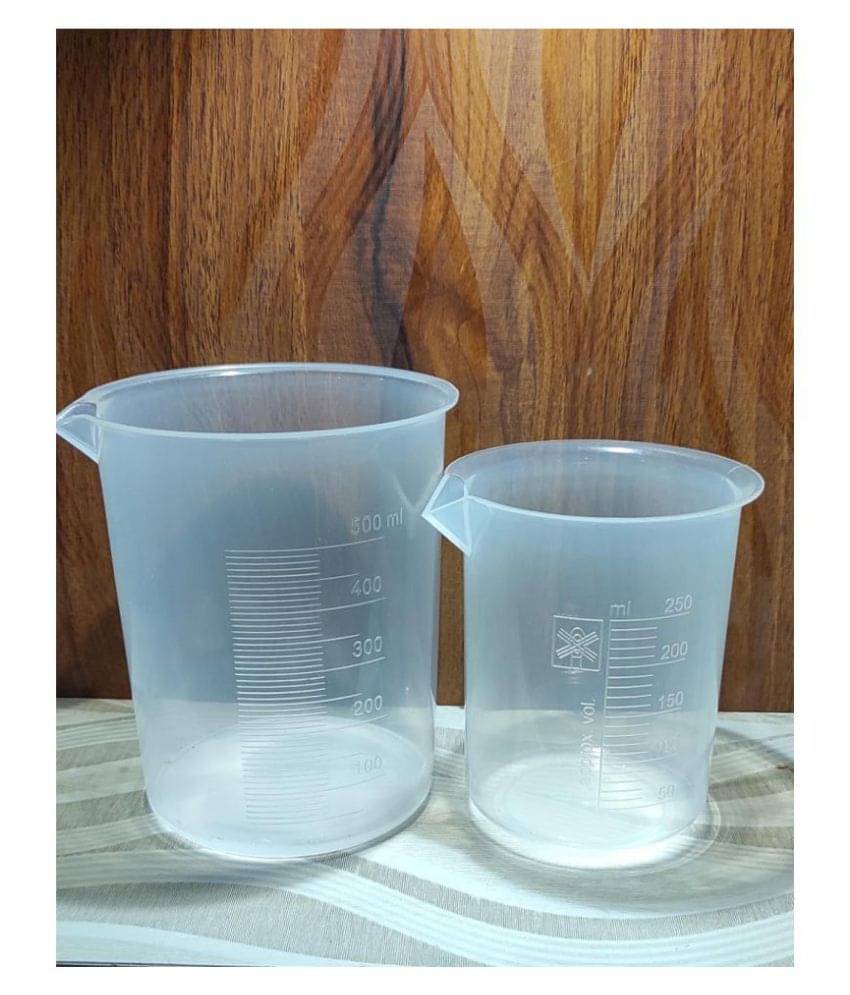    			Plastic Beaker (250ml) (500ml) pack of 2pcs