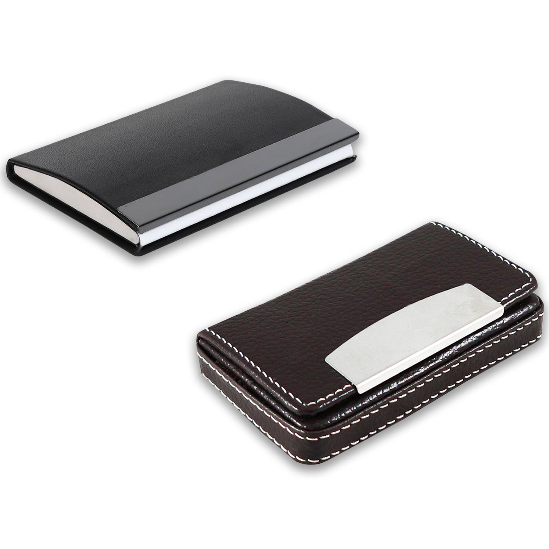 auteur A15-19 Multicolor Artificial Leather Professional Looking Visiting Card Holders for Men and Women Set of 2 (upto 15 Cards Capacity) auteur A15-19 Multicolor Artificial Leather Professional Looking Visiting Card Holders for Men and Women Set of 2 (upto 15 Cards Capacity)