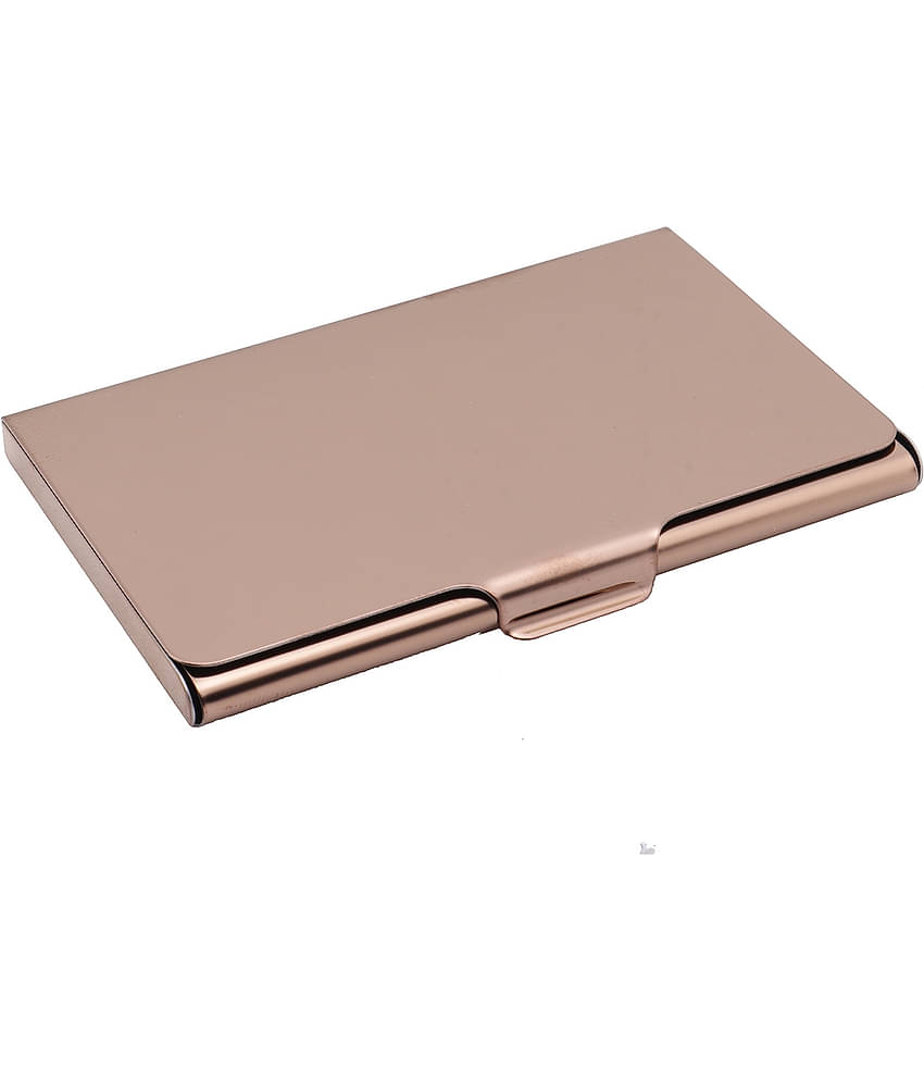 auteur A15-44 Multicolor Artificial Leather Professional Looking Visiting Card Holders for Men and Women Set of 2 (upto 15 Cards Capacity)