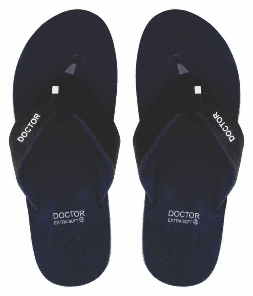 DOCTOR EXTRA SOFT - Navy  Rubber Daily Slipper