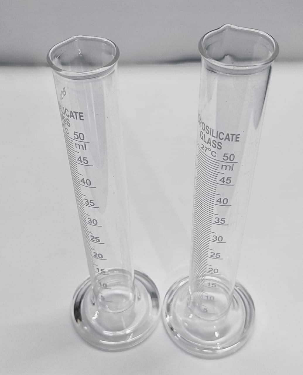     			MEASURING CYLINDER BOROSILICATE GLASS  50ML (PACK OF 2 PC)