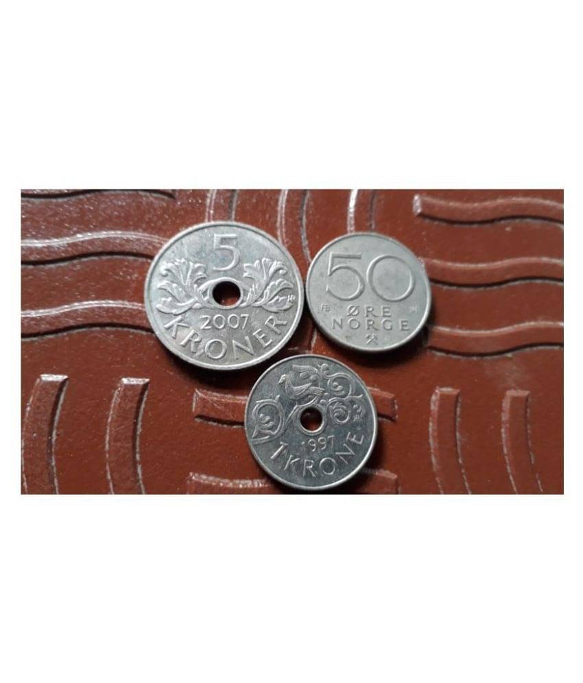     			3 ALL DIFFERRENT PIECES SET - NORWAY
