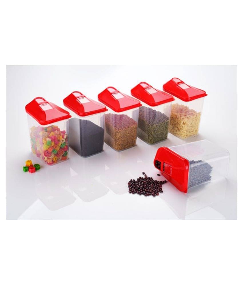     			Analog kitchenware Grocery,Dal,Tea Polyproplene Food Container Set of 6 1700 mL