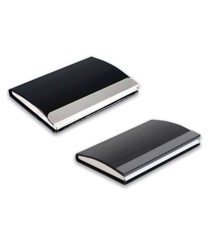 Multicolor Artificial Leather Professional Looking Debit/Credit/Business/Visiting Card Holders for Men and Women Set of 2 (upto 15 Cards Capacity) Multicolor Artificial Leather Professional Looking Debit/Credit/Business/Visiting Card Holders for Men and Women Set of 2 (upto 15 Cards Capacity)