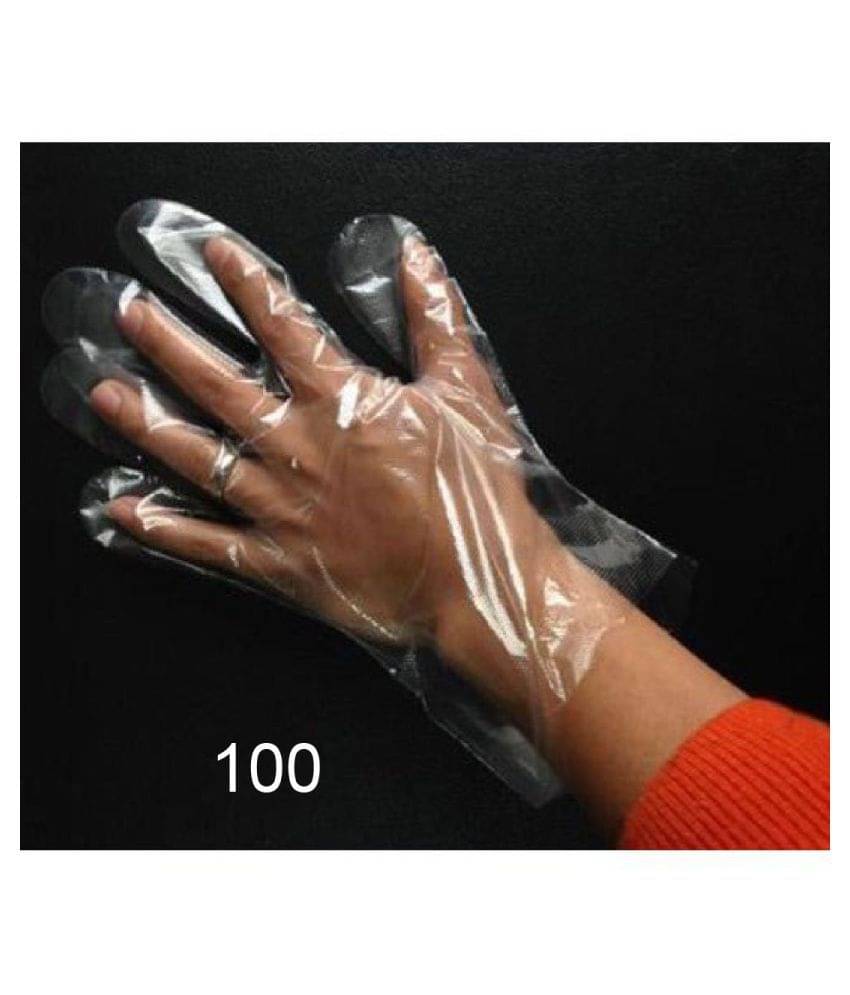     			Blu 9 Plastic Universal Size Cleaning Glove 100 PCS