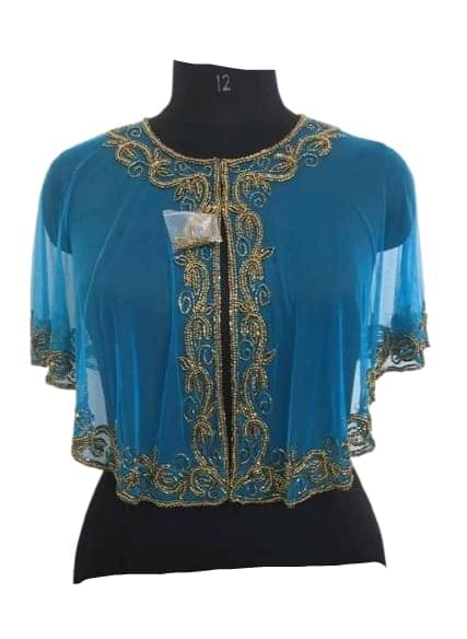     			Mamta Blue Net Readymade without Pad Blouse