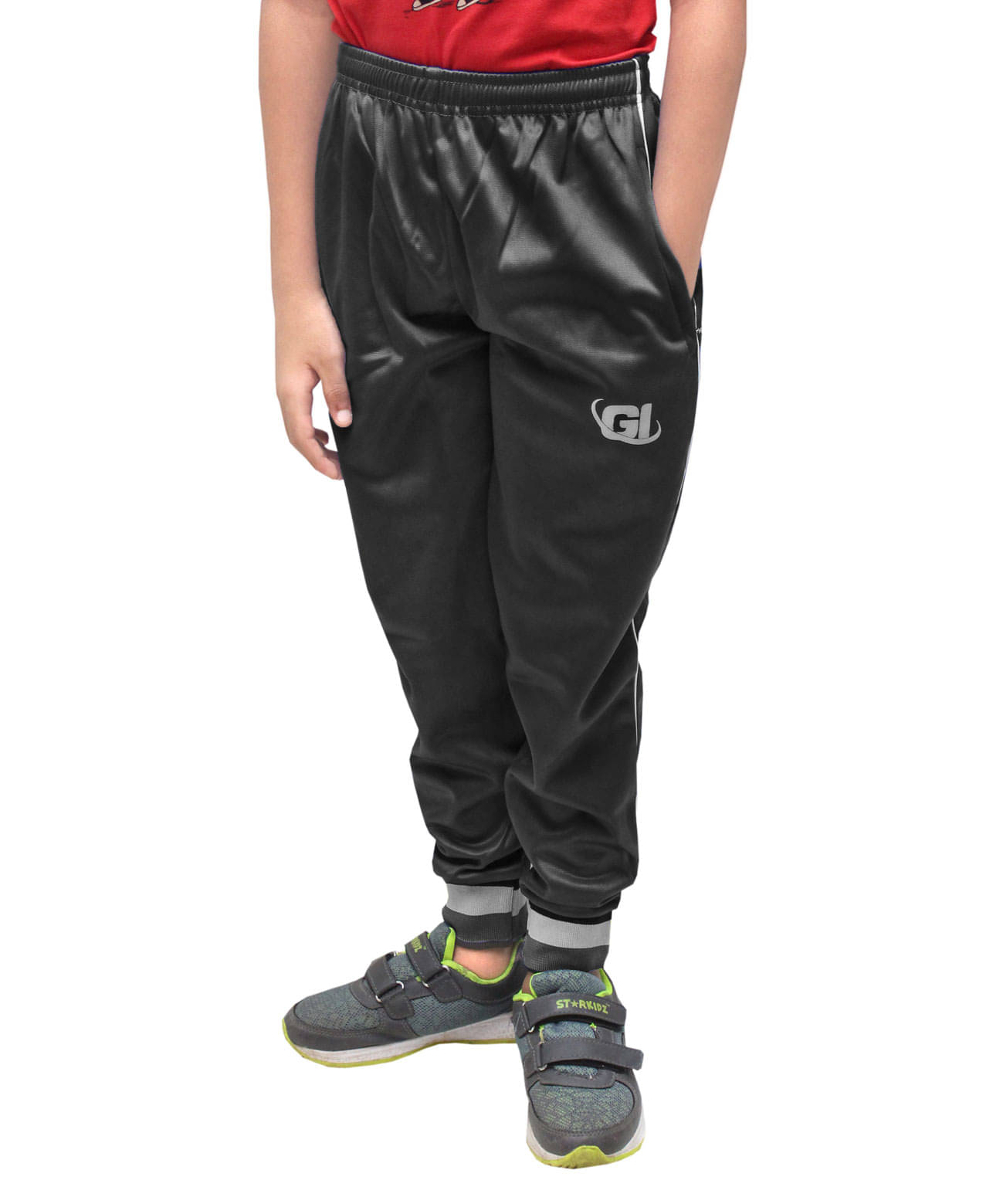     			Goodluck Pack of 1 Boys Polyester Trackpant ( Black )