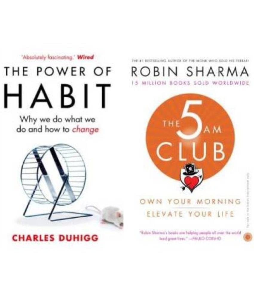 Combo Of 2 Books (The Power Of Habit + The 5 Am Club) (Paperback, Charles Duhigg, Robin Sharma) Combo Of 2 Books (The Power Of Habit + The 5 Am Club) (Paperback, Charles Duhigg, Robin Sharma)