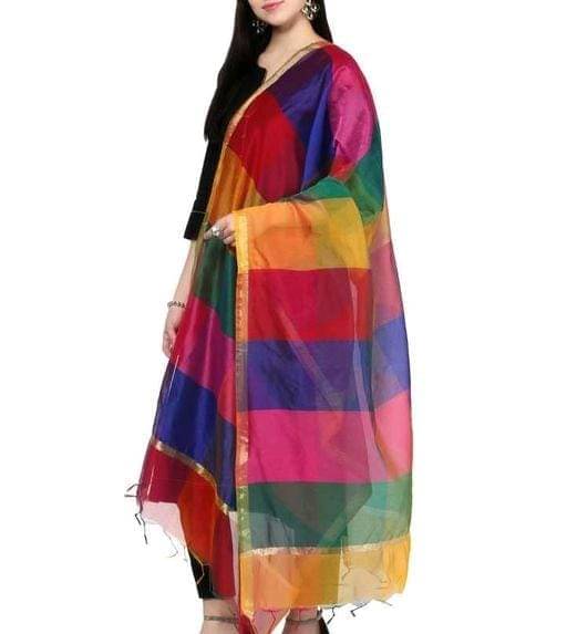 Mamta Multicoloured Kota Women's Dupatta - ( Pack of 1 ) Mamta Multicoloured Kota Women's Dupatta - ( Pack of 1 )