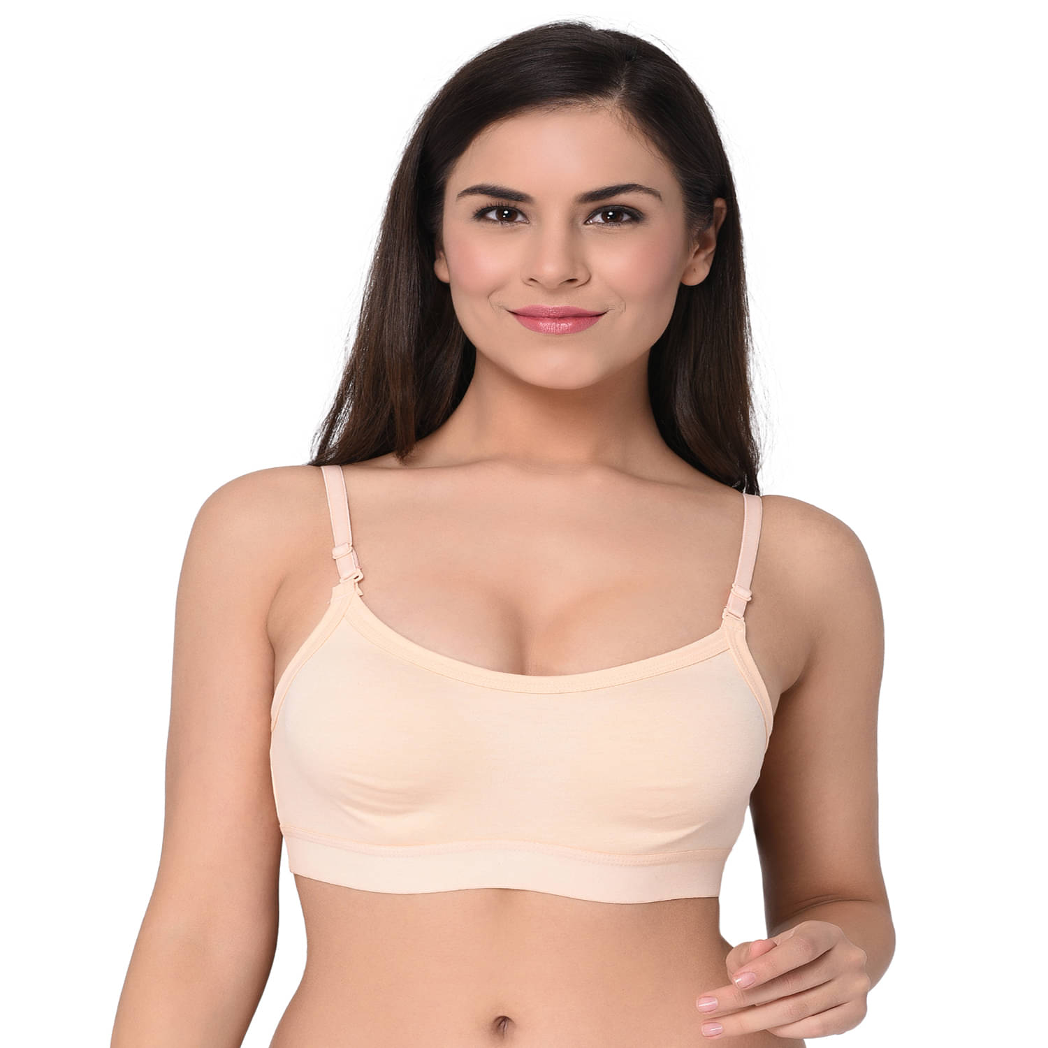     			Elina Cotton Racerback bra - Beige