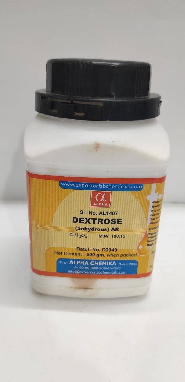     			DEXTROSE (anhydrous) AR 500GM