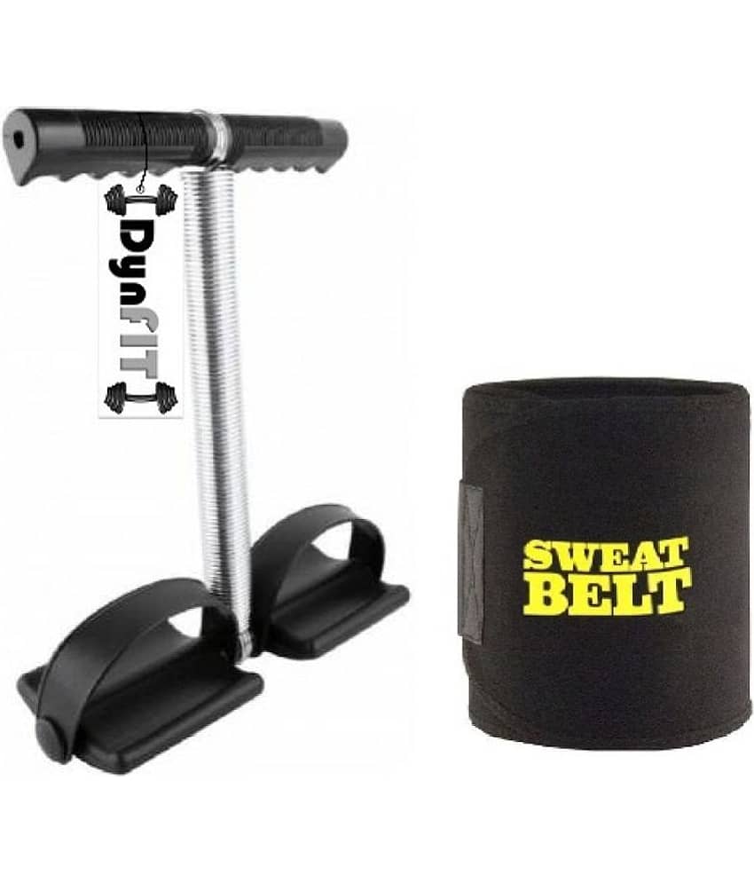 DynFIT combo of ab exerciser/tummy trimmer single spring with sweat belt - Sports and Fitness Equipment | Buy online on ZillyBuy