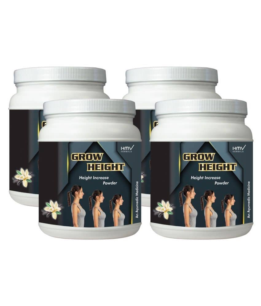 Hmv Herbals Grow Height Herbal Height Growth Vanilla Powder 400 Gm Pack of 4