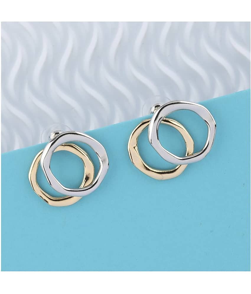 SILVER SHINE Attractive Stylish Stud Bali Shape Earring For Girl Women - Earrings | Buy online on ZillyBuy