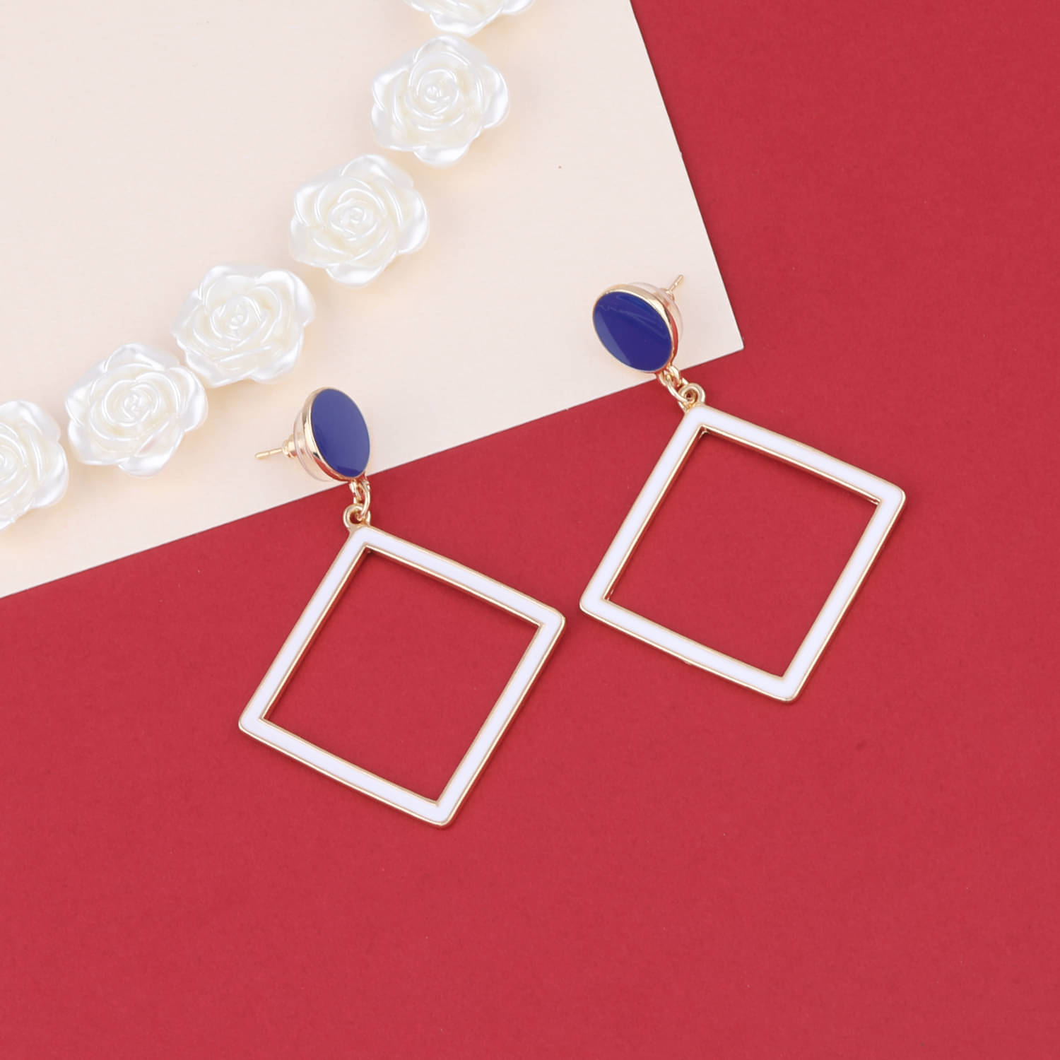     			SILVER SHINE  Delicate Stylish Look Drop Earring For Girl Women