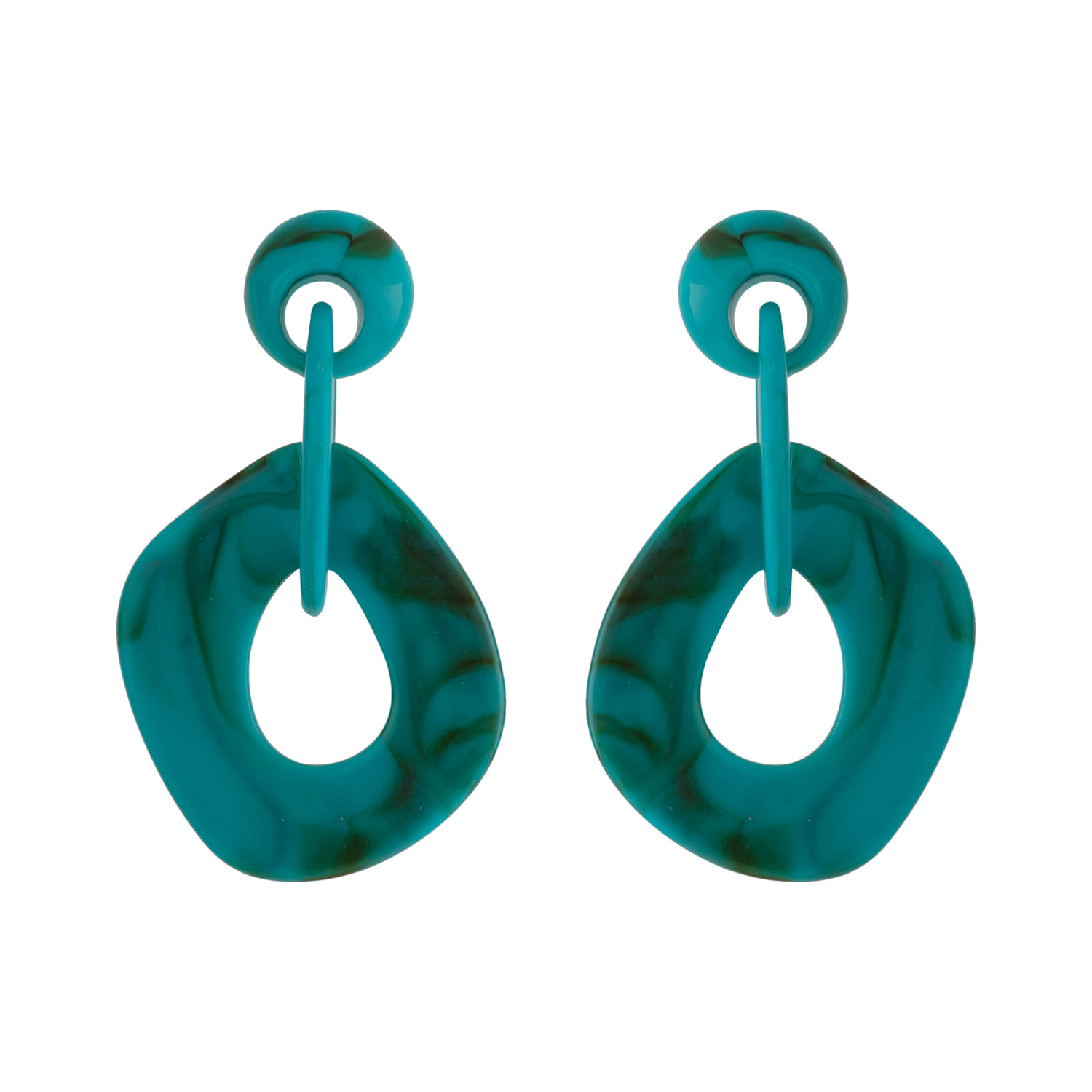     			SILVER SHINE  Elegant Ocean Blue Designer Partywear Earring For Girls And Women Jewellery