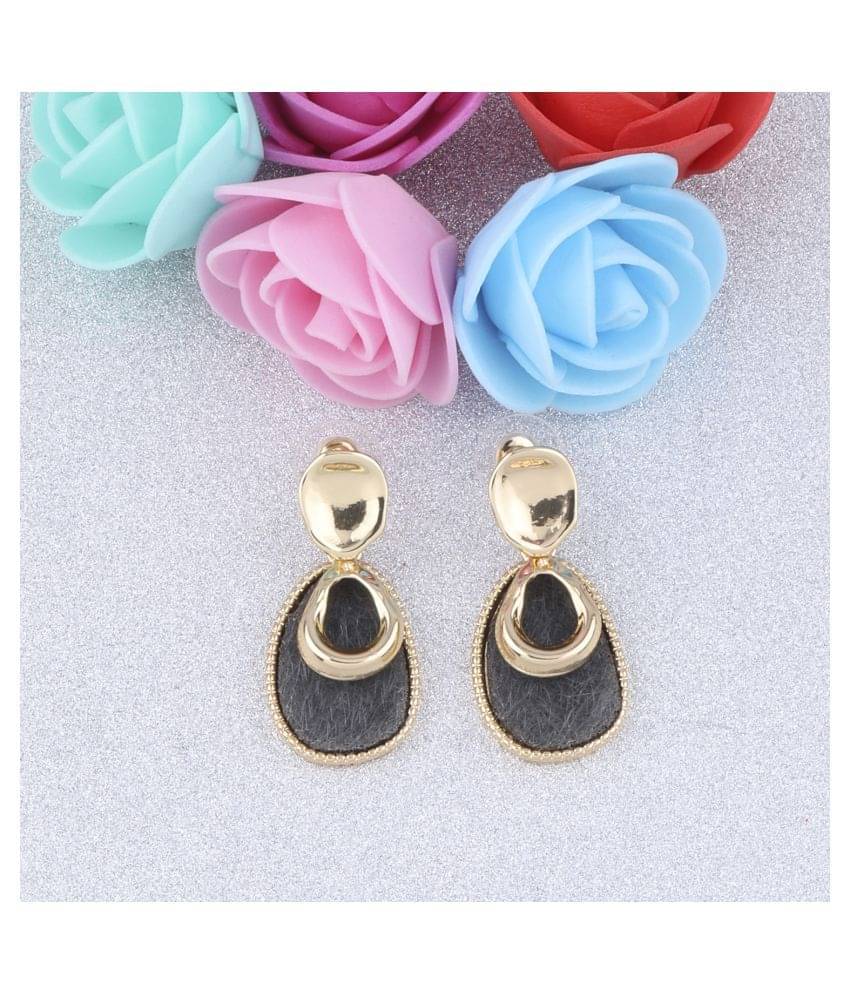     			SILVER SHINE  Exclusive Gold Plated Charm Long Earring For Women Girl