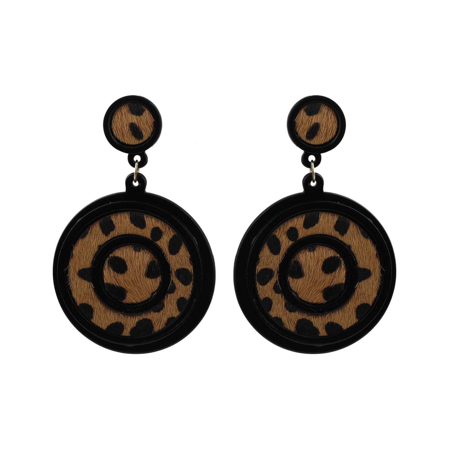 SILVER SHINE Eye-Catching Black Leaopard Design Attractive Party Wear Earring For Women SILVER SHINE Eye-Catching Black Leaopard Design Attractive Party Wear Earring For Women
