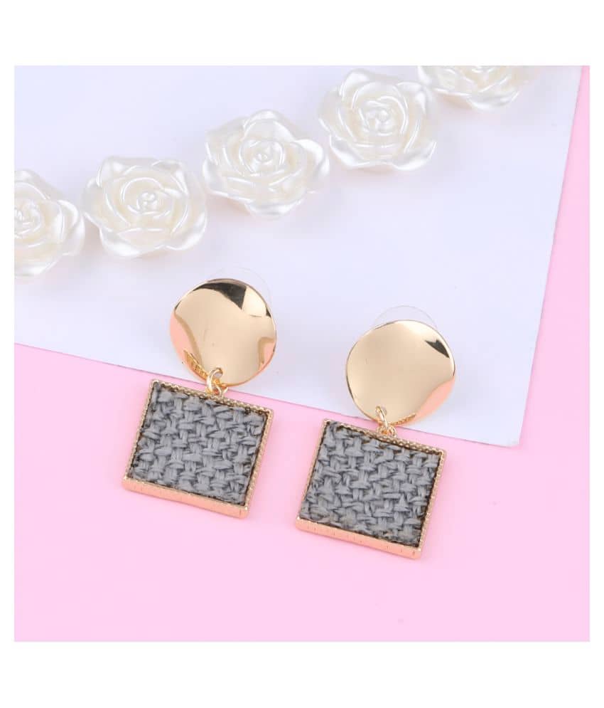 SILVER SHINE  Gold Plated Charm Designer Earring For Women Girl - Earrings | Buy online on ZillyBuy