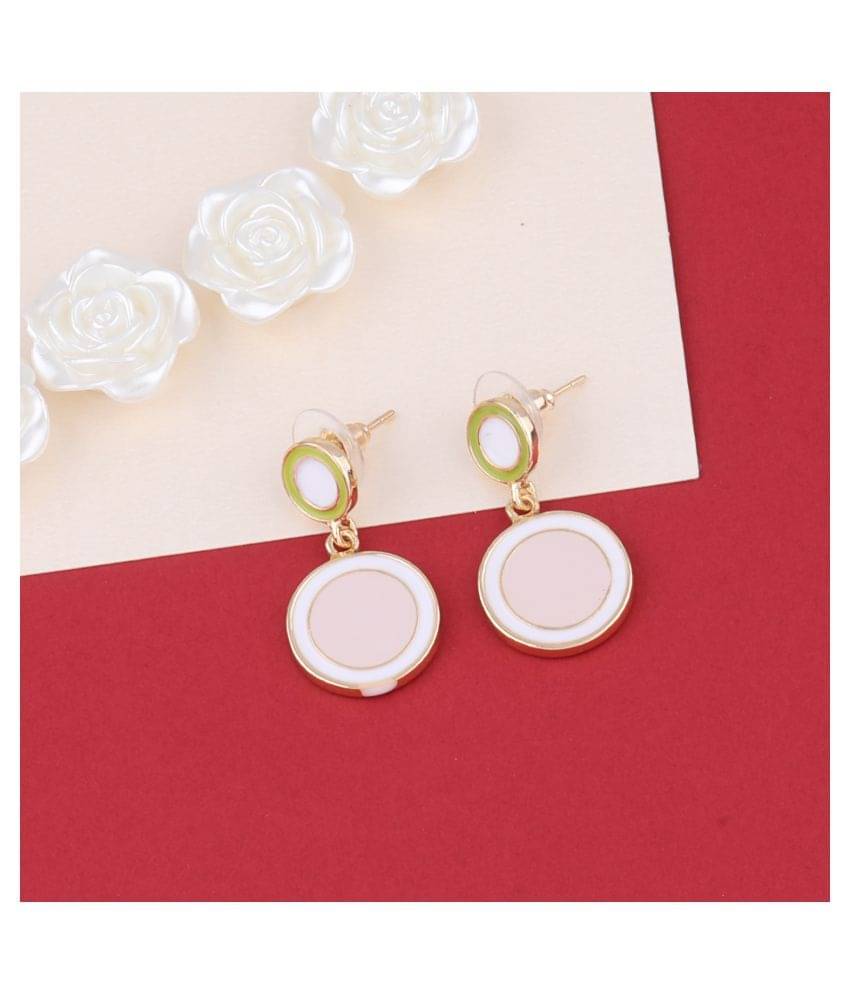     			SILVER SHINE   Party Wear Stylish Studs And Drop Earring For Women Girl