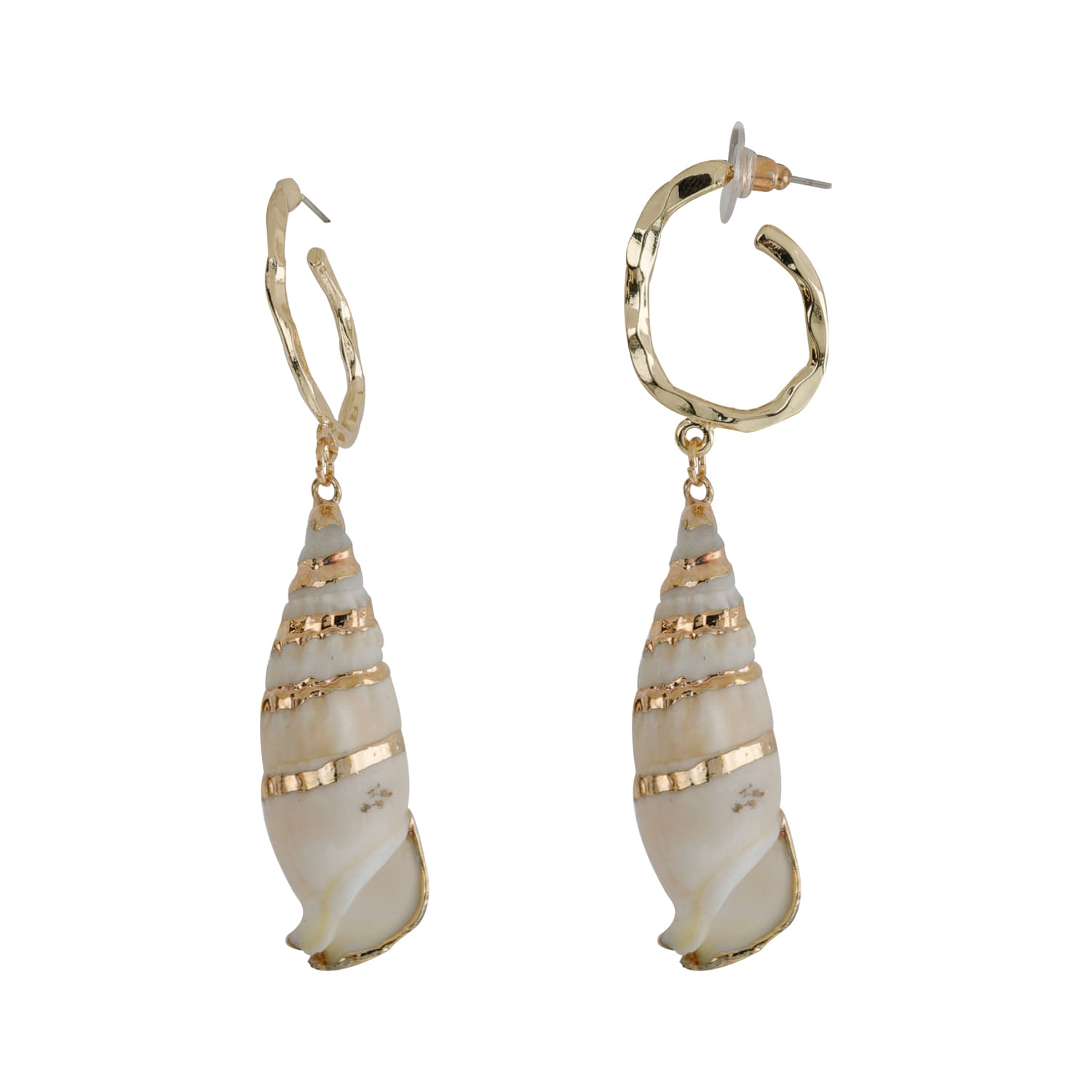     			SILVER SHINE  Unique Shell Design Earring For Girls and Women Jewellery
