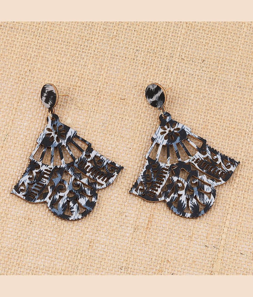 SILVER SHINE Wonderful Attractive Wooden Light Weight Earrings for Girls and Women. - Earrings | Buy online on ZillyBuy