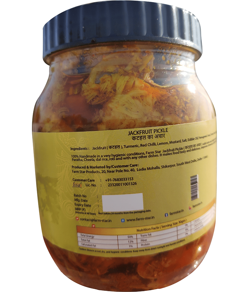 Farm Star 100% Authentic Taste Vegetable Pickle 500 g