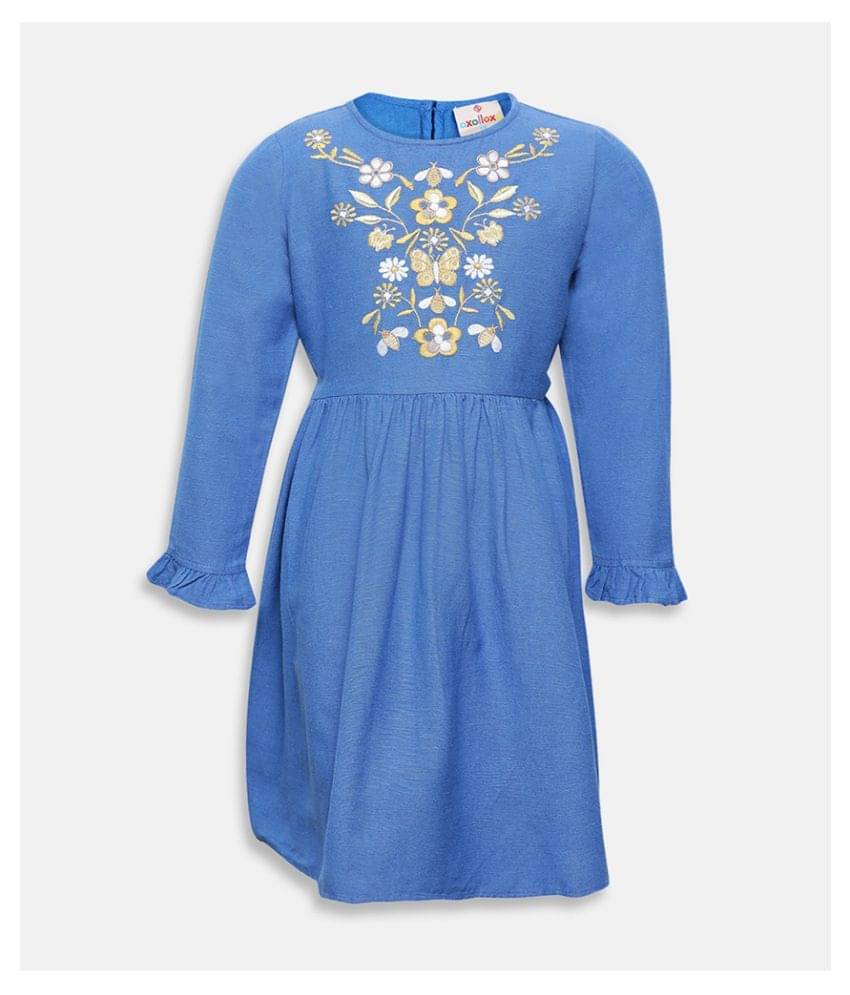 Ocean Queen Embroidered Girl’s Dress Ocean Queen Embroidered Girl’s Dress