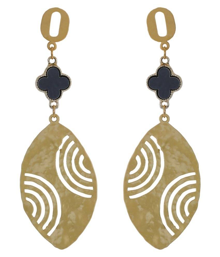 SILVER SHINE Gold Plated Elegant Party wear Drop Earring For Girls And Women Jewellery SILVER SHINE Gold Plated Elegant Party wear Drop Earring For Girls And Women Jewellery