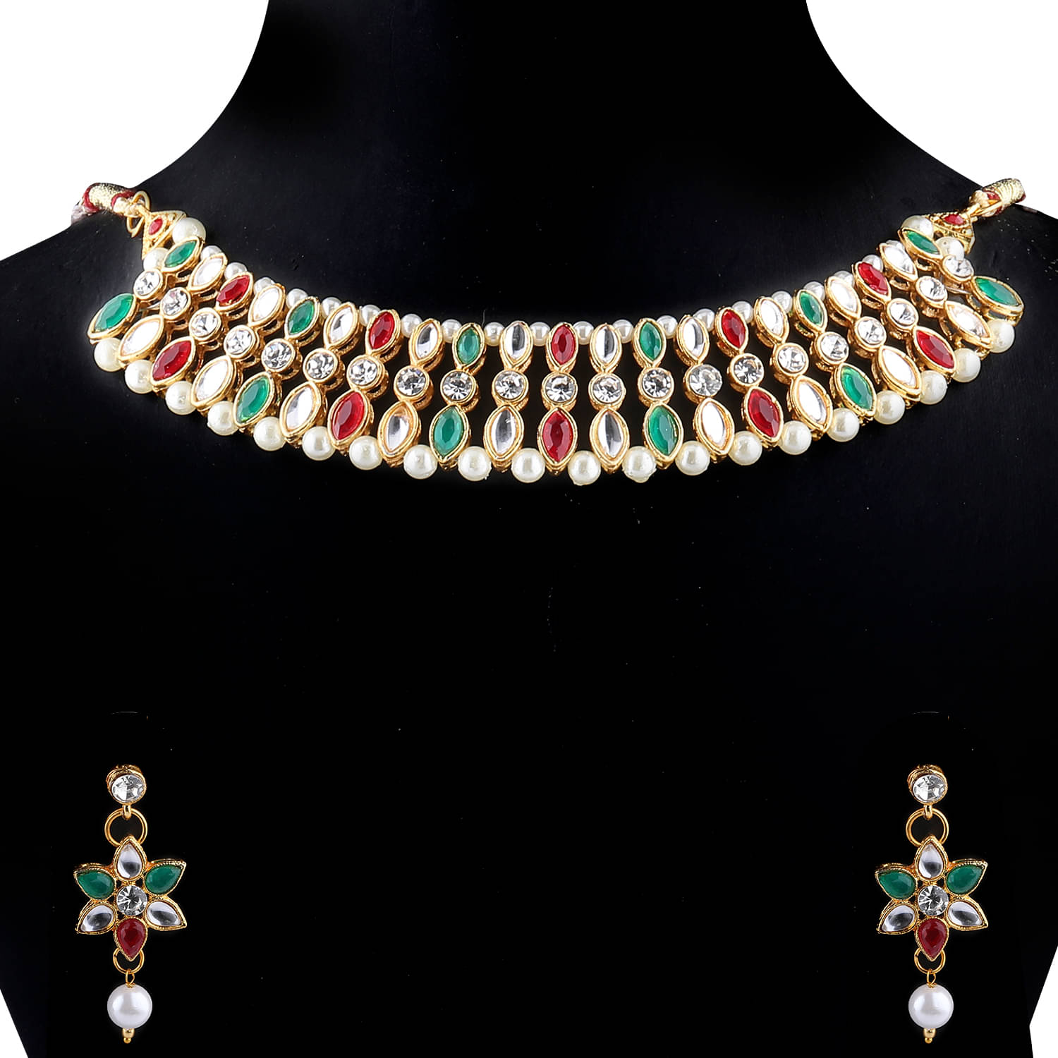 Silver Shine Alloy Multi Color Contemporary Contemporary/Fashion Antique Necklaces Set Silver Shine Alloy Multi Color Contemporary Contemporary/Fashion Antique Necklaces Set
