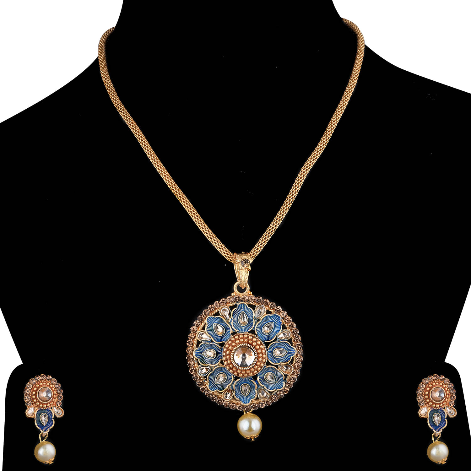     			Silver Shine Alloy Multi Color Contemporary/Fashion Necklaces Set Contemporary