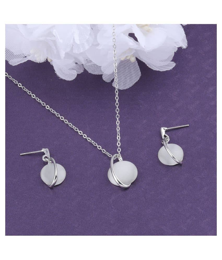 Silver Shine Alloy Silver Contemporary Contemporary/Fashion Antique Necklaces Set
