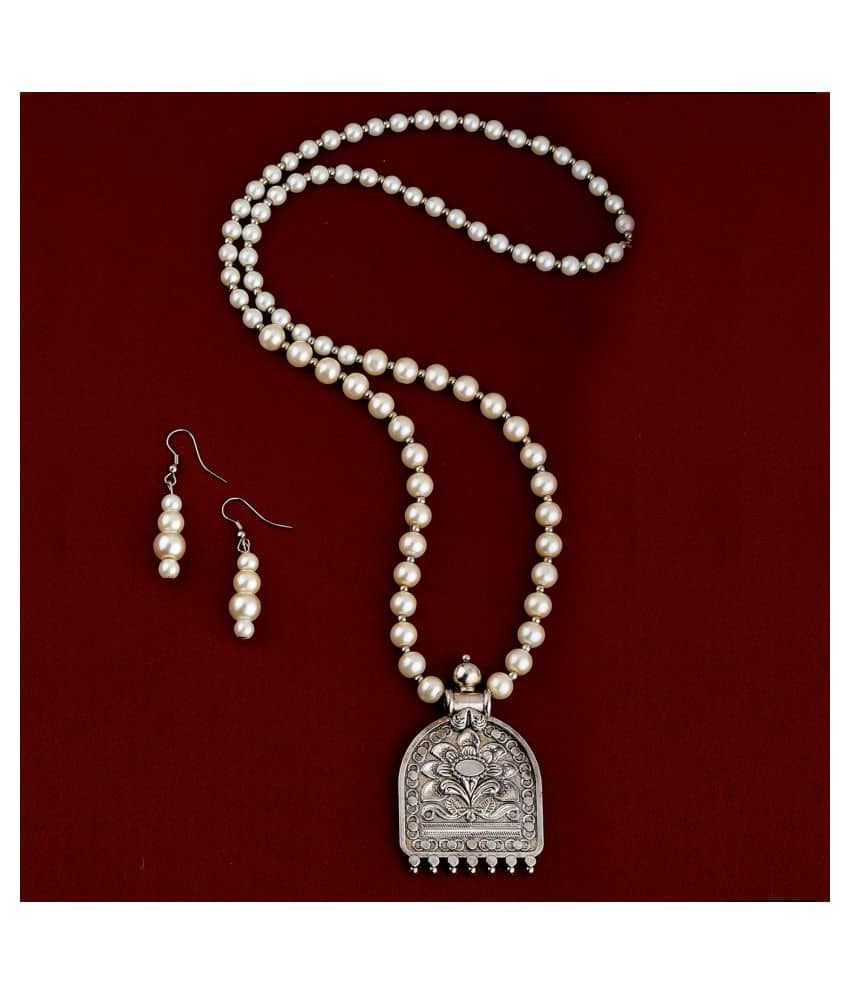 Silver Shine Alloy Silver Contemporary/Fashion Necklaces Set Contemporary