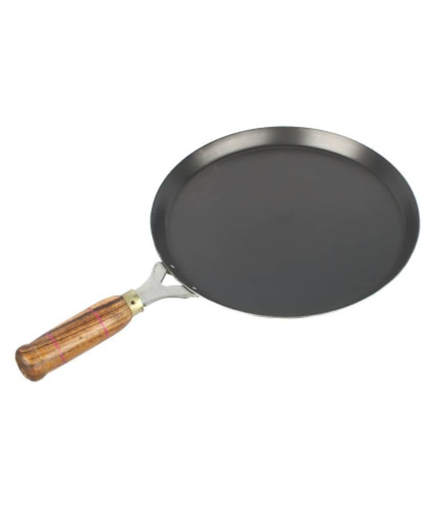 The Indus Valley Iron with wooden handle Tawa - Cookware | Buy online on ZillyBuy