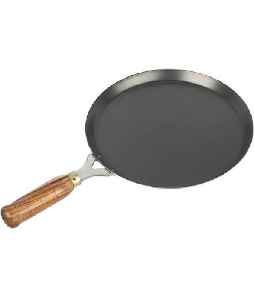 The Indus Valley Iron with wooden handle Tawa - Cookware | Buy online on ZillyBuy
