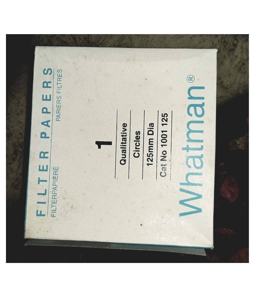     			Whatman  Filter  Paper Grade No-1 Size 125mm Dia