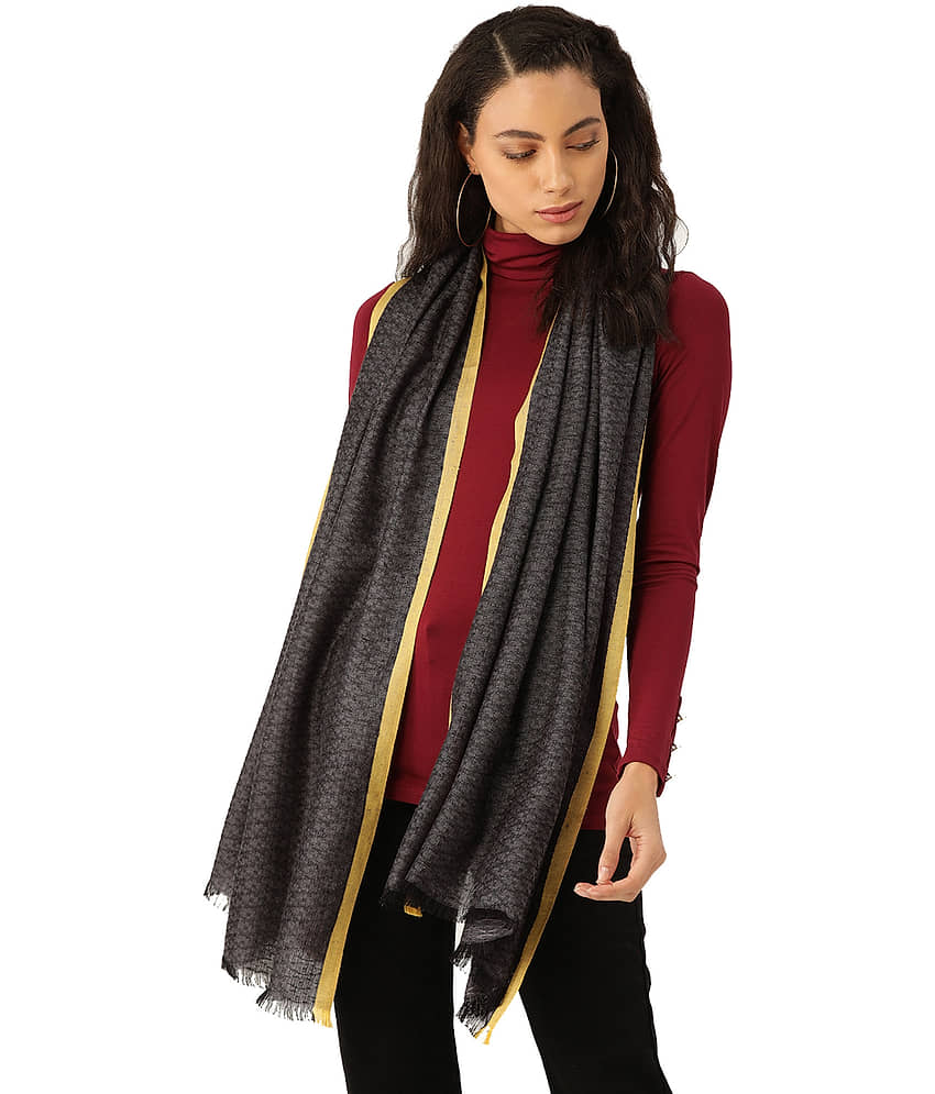 Anekaant Gray Viscose Stoles - Dupattas & Shawls | Buy online on ZillyBuy