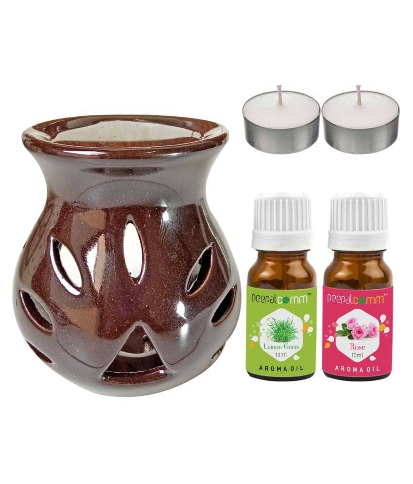 Peepalcomm Ceramic Aroma Oils & Diffusers Set - Pack of 5 Peepalcomm Ceramic Aroma Oils & Diffusers Set - Pack of 5
