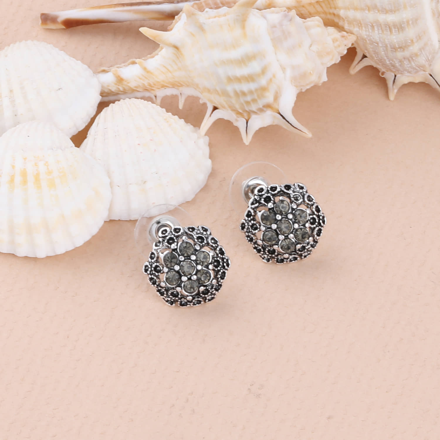 SILVER SHINE  Charm Party Wear Stud Earring For Women Girl - Earrings | Buy online on ZillyBuy